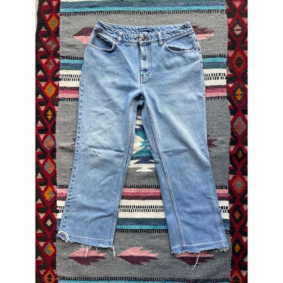 Y2K Distressed Bill Blass High Rise Signature fit Jeans Size 12 - Picture 1 of 8